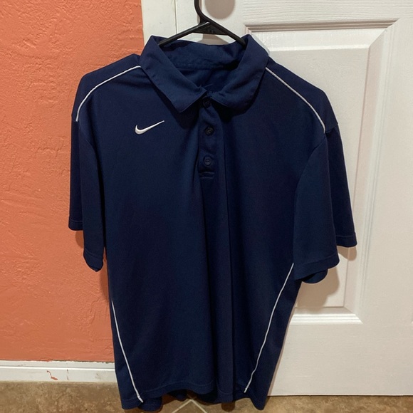 Nike Other - Nike men’s large dri-fit polo. Great condition.  No flaws.  Navy color